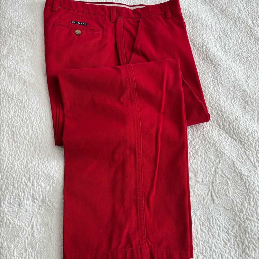 Chaps Bold Red Men's Chinos